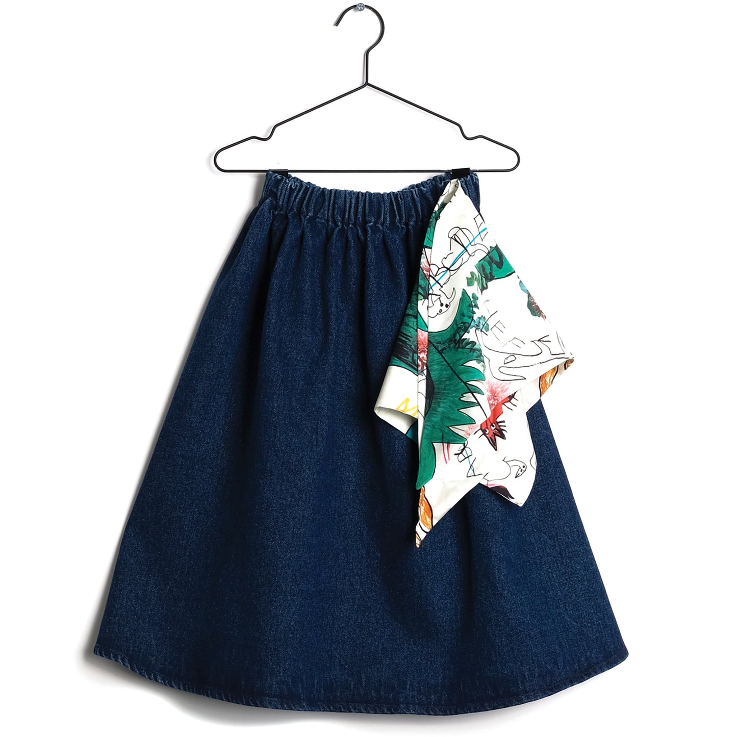 Girls Blue Denim Cotton Skirt