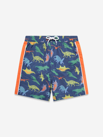 Soli Swim 男童恐龙游泳短裤（UPF50+）海军蓝