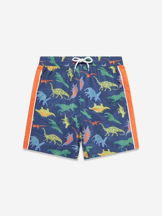 Soli Swim 男童恐龙游泳短裤（UPF50+）海军蓝