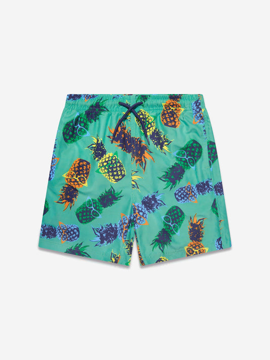 Soli Swim 男童菠萝泳裤 (UPF50+) 绿色