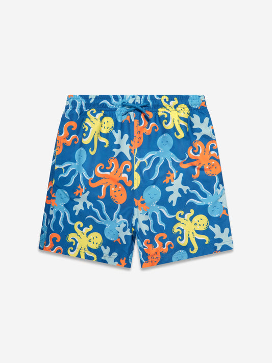 Soli Swim 男童章鱼游泳短裤（UPF50+）蓝色