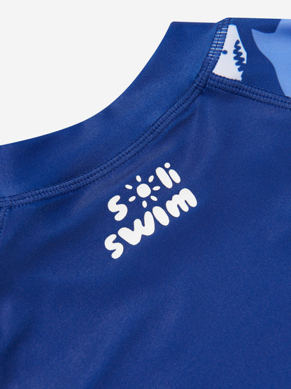 Soli Swim 男童防晒泳衣（UPF50+）蓝色