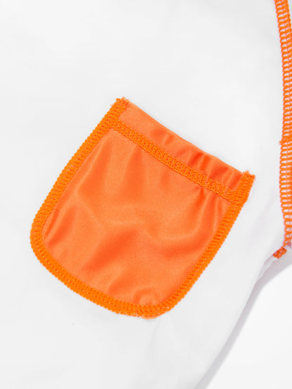 Soli Swim 男童防晒泳衣 (UPF50+) 白色