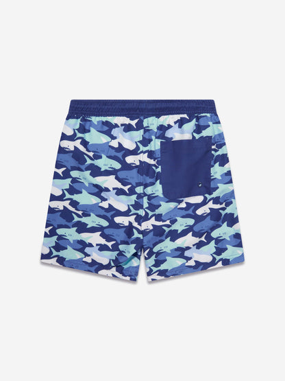 Soli Swim 男童鲨鱼泳裤 (UPF50+) 蓝色