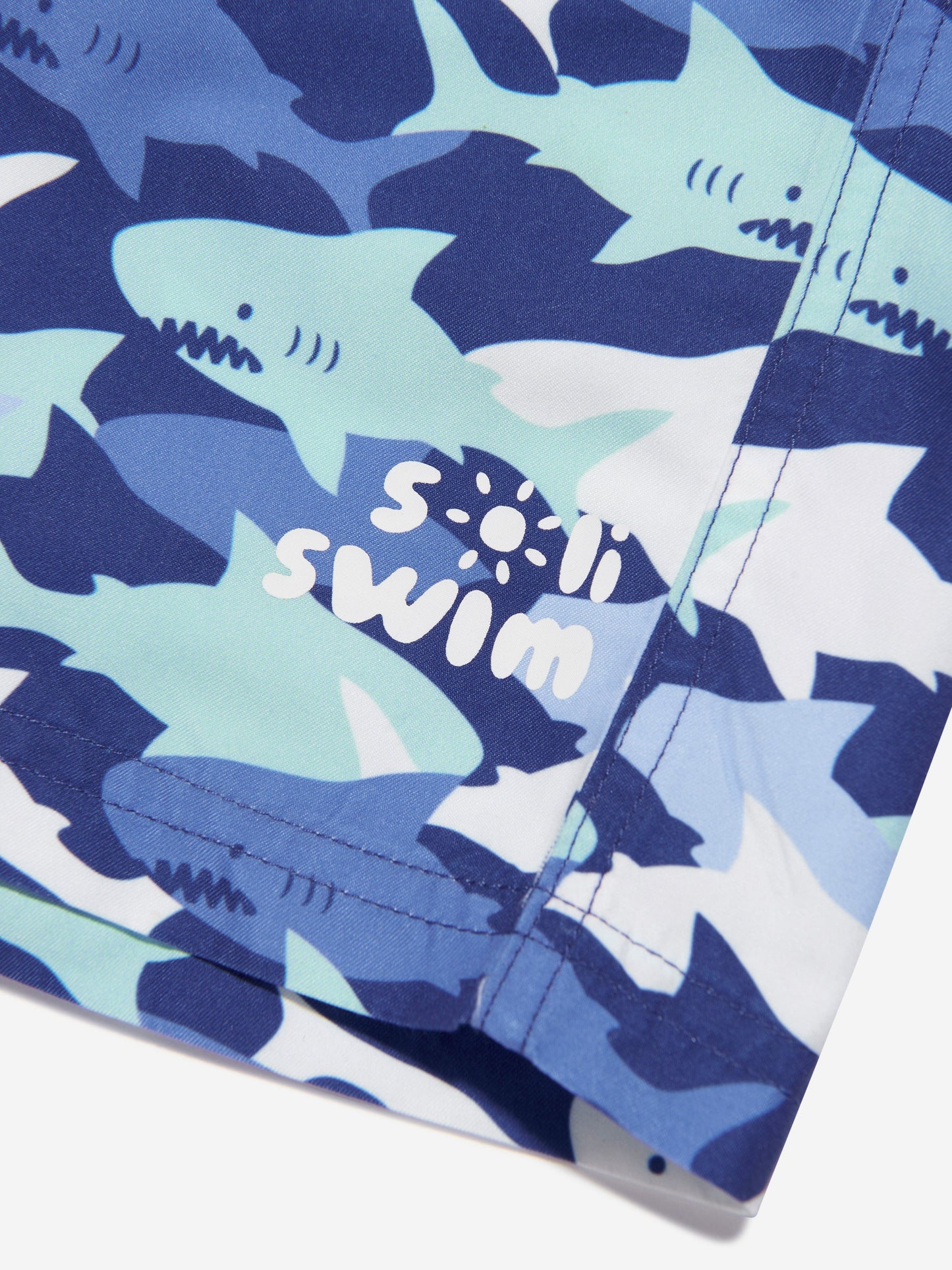 Soli Swim 男童鲨鱼泳裤 (UPF50+) 蓝色