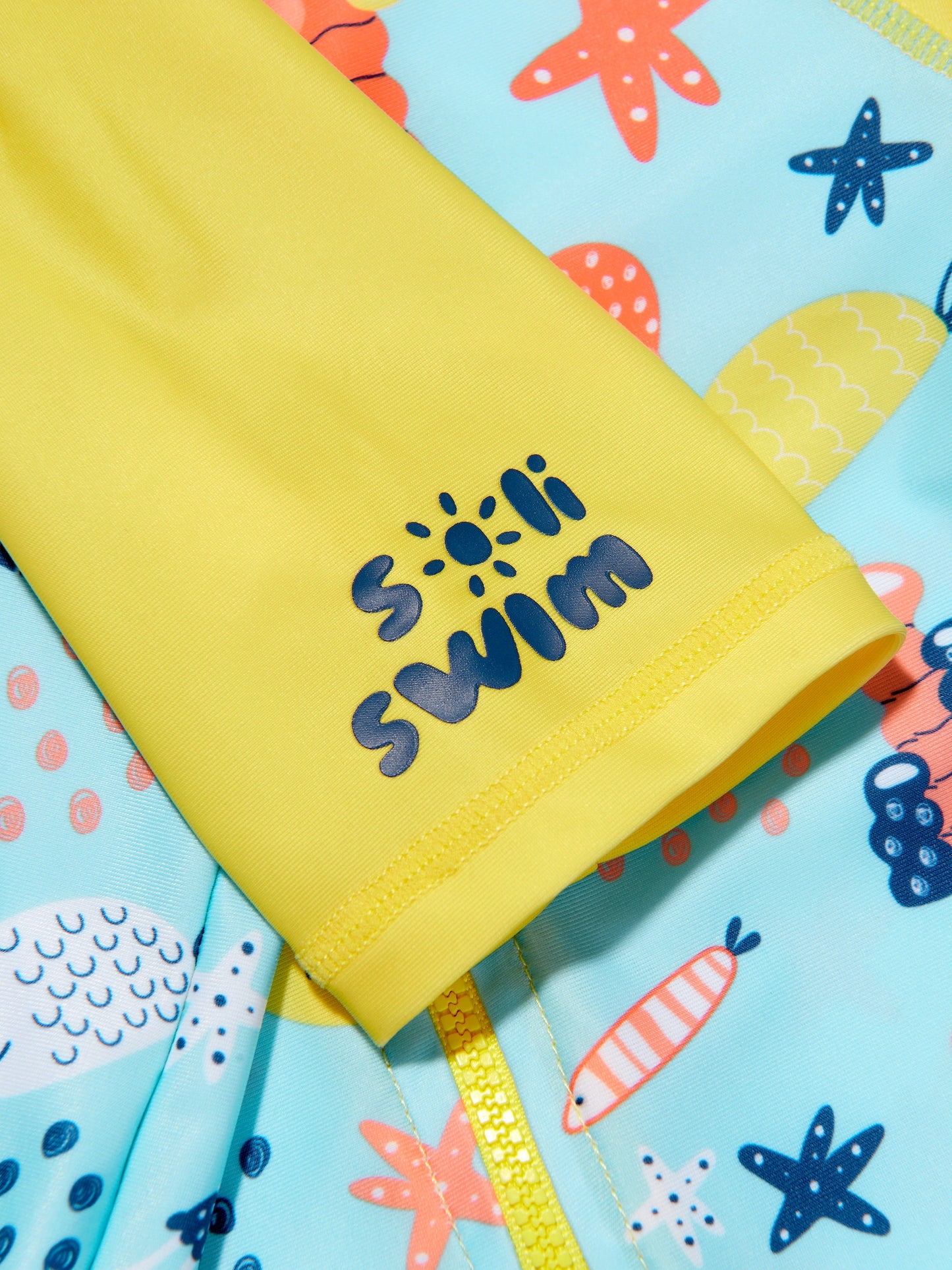 Soli Swim 男婴防晒泳衣 (UPF50+) 蓝色