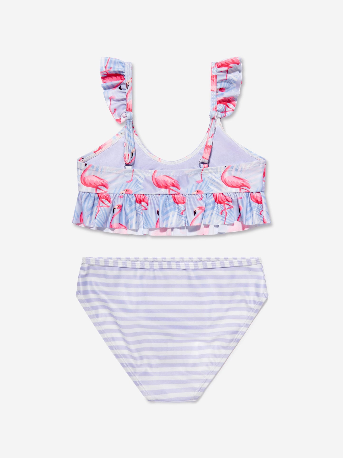 Soli Swim 女童火烈鸟比基尼 (UPF50+) 紫色