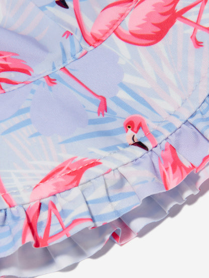 Soli Swim 女童火烈鸟防晒帽 (UPF50+) 紫色