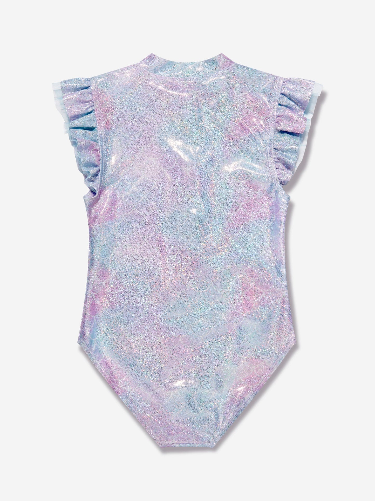 Soli Swim 女童金属美人鱼泳衣（UPF50+）蓝色