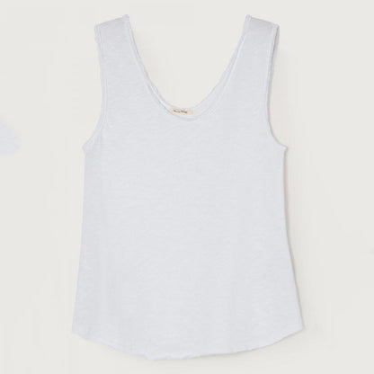 女士白色棉背心