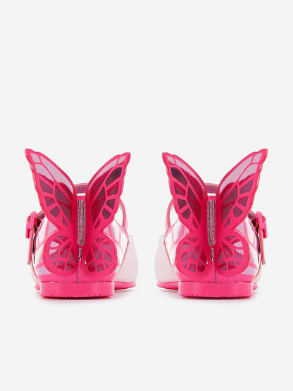 Sophia Webster Girls Chiara Flat in Pink