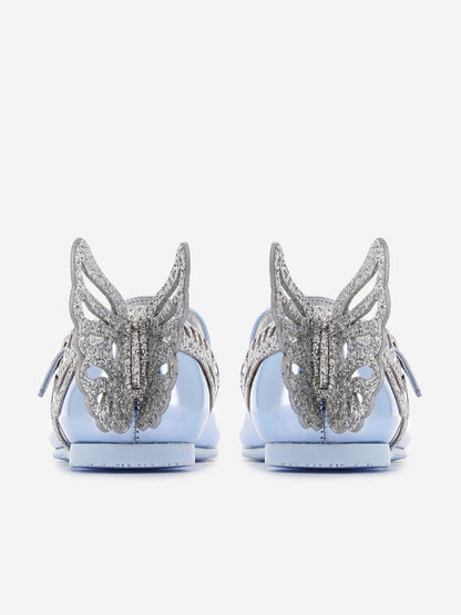 Sophia Webster Girls Heavenly Flat in Blue