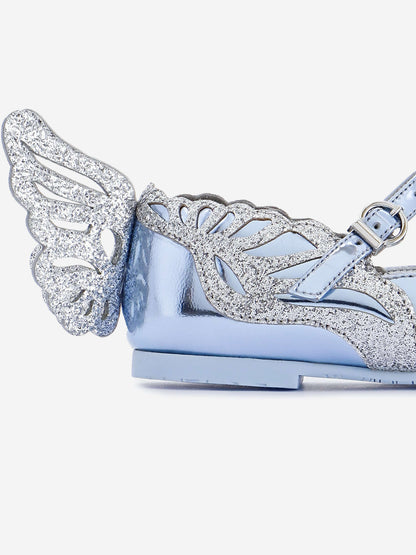 Sophia Webster Girls Heavenly Flat in Blue