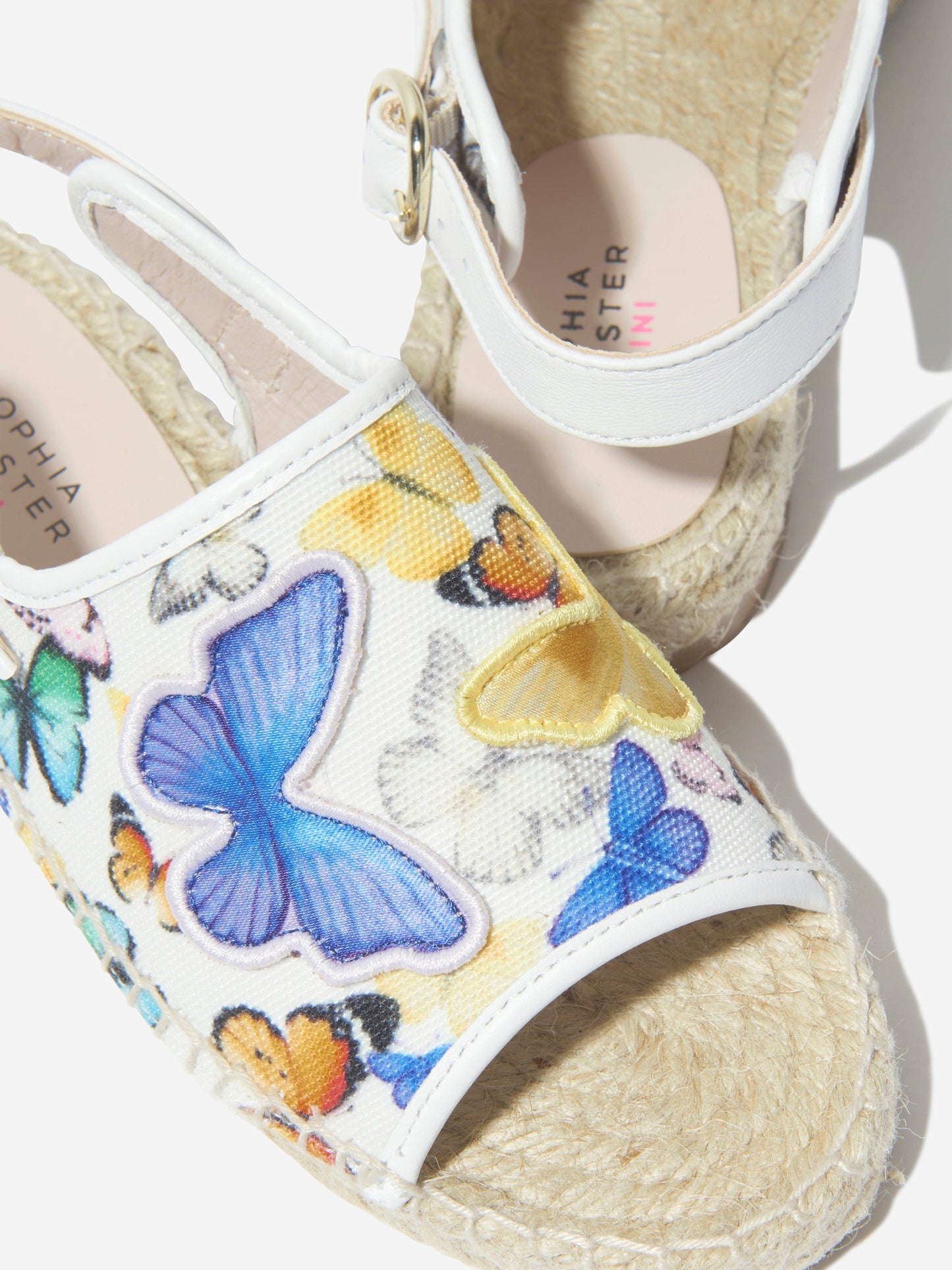 Sophia Webster 女童 Riva Butterfly 白色帆布鞋