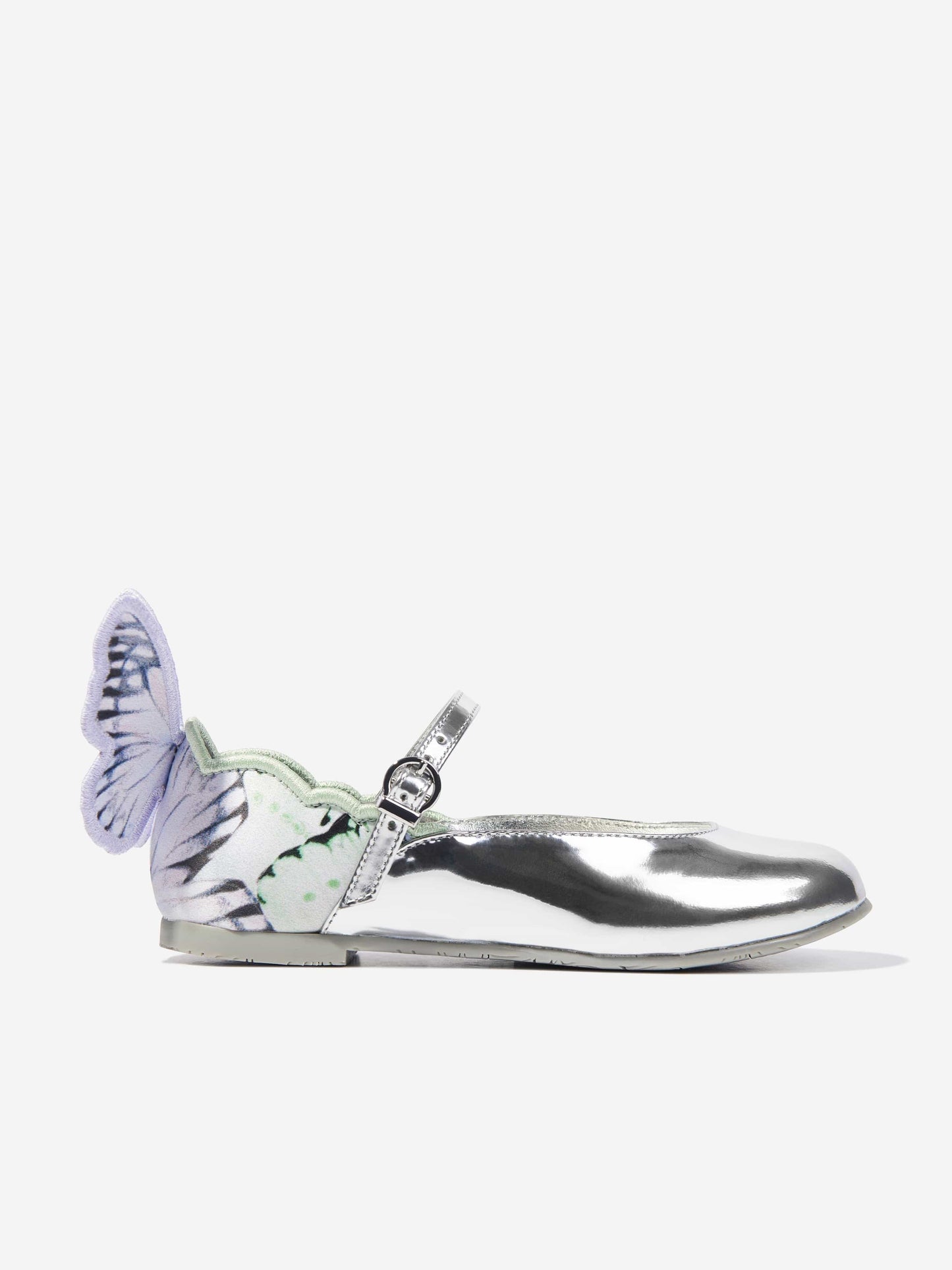 Girls Chiara Flat in Silver