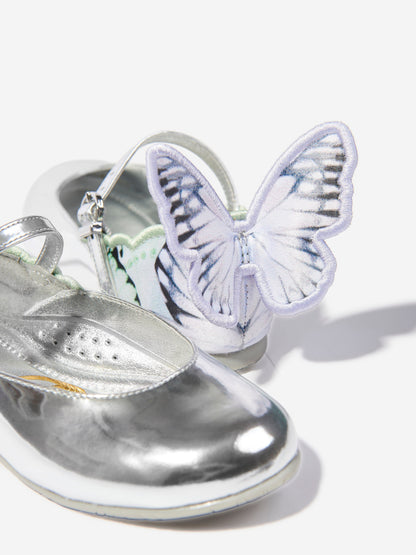 Girls Chiara Flat in Silver