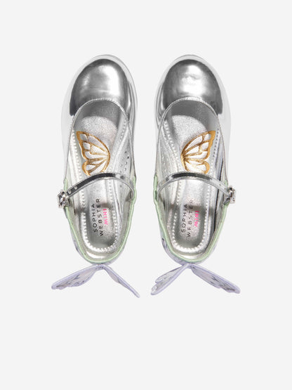 Girls Chiara Flat in Silver