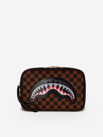 Sprayground Kids Sip Lenticular Chomp Toiletry Bag in Brown (23cm)