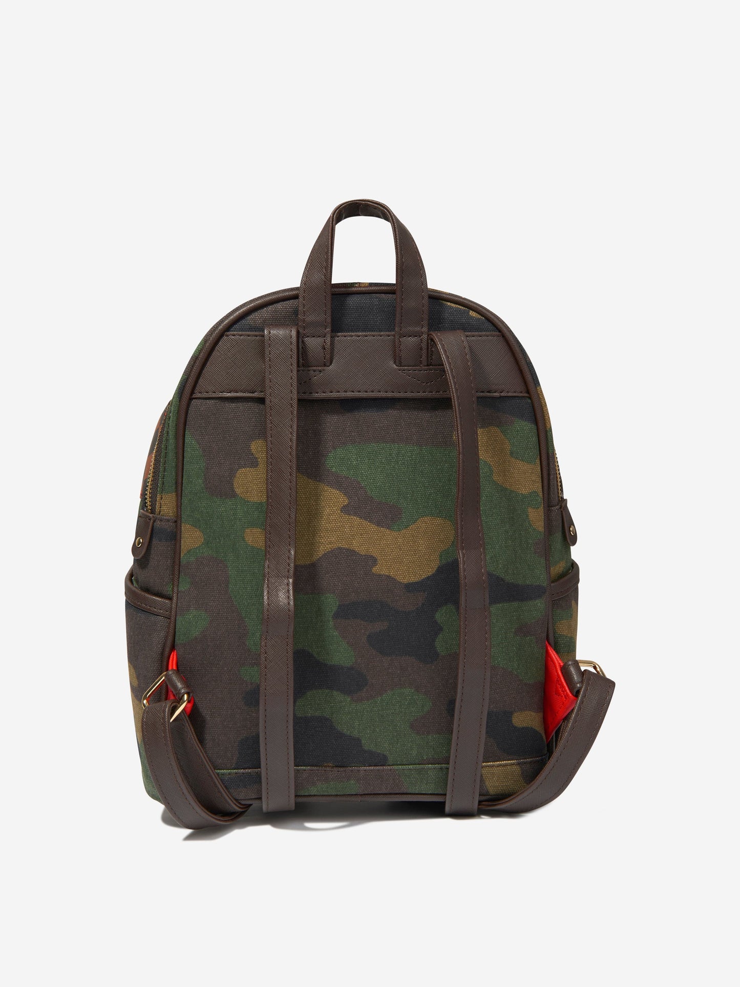 Sprayground Kids 迷彩鲨鱼格纹 Savage 背包（绿色）