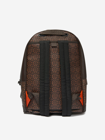 Sprayground Kids Sharks In Paris Check Emperor 双肩包 (棕色)