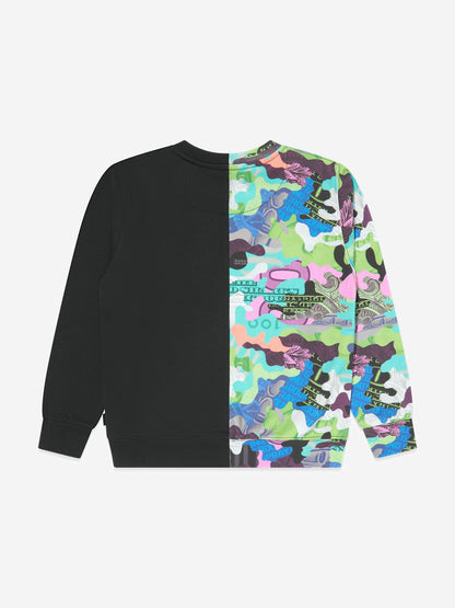 Sprayground 男童迷彩 100 开叉圆领运动衫（多色）
