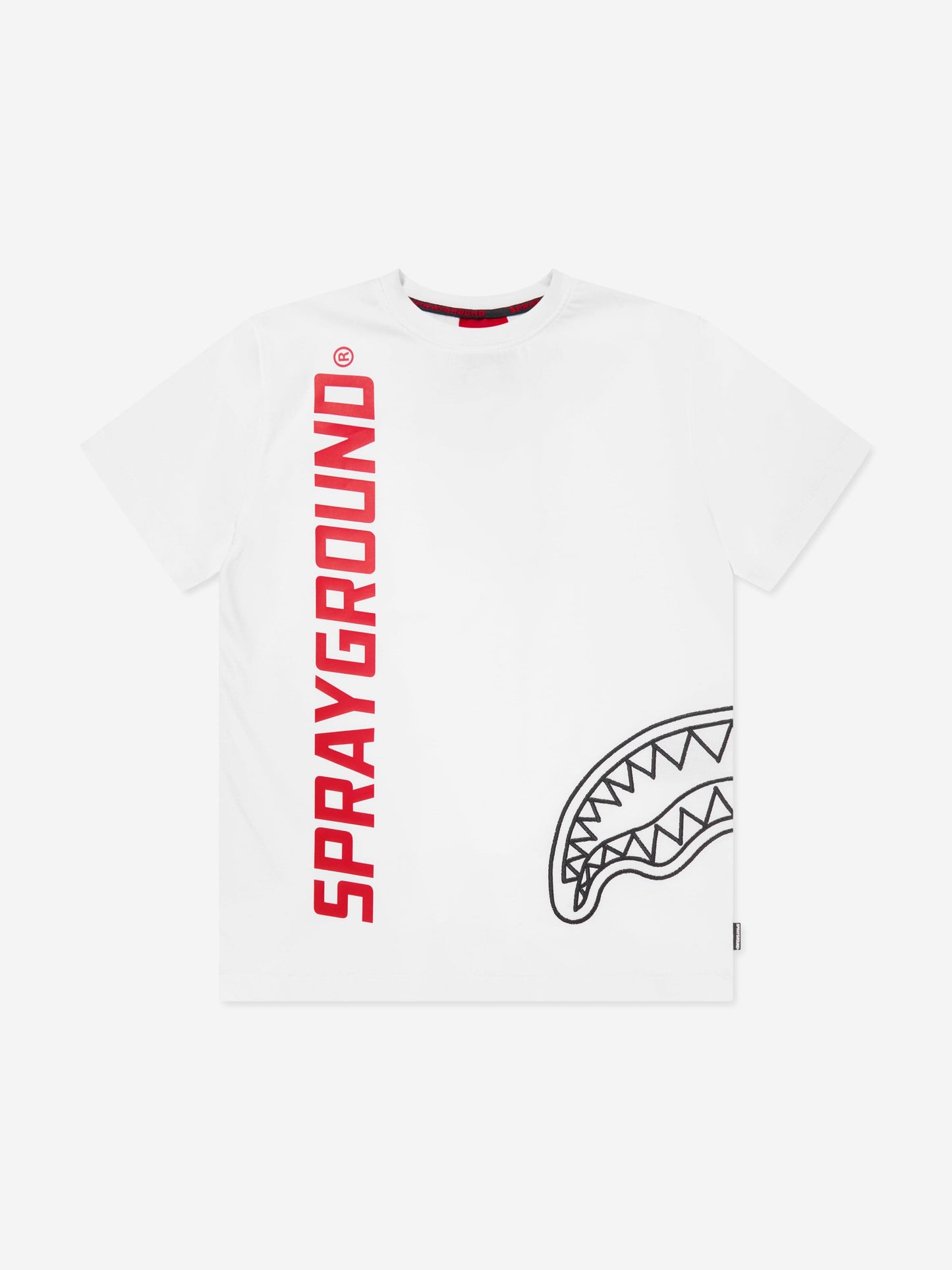 Sprayground 男童基本款徽标 T 恤（白色）