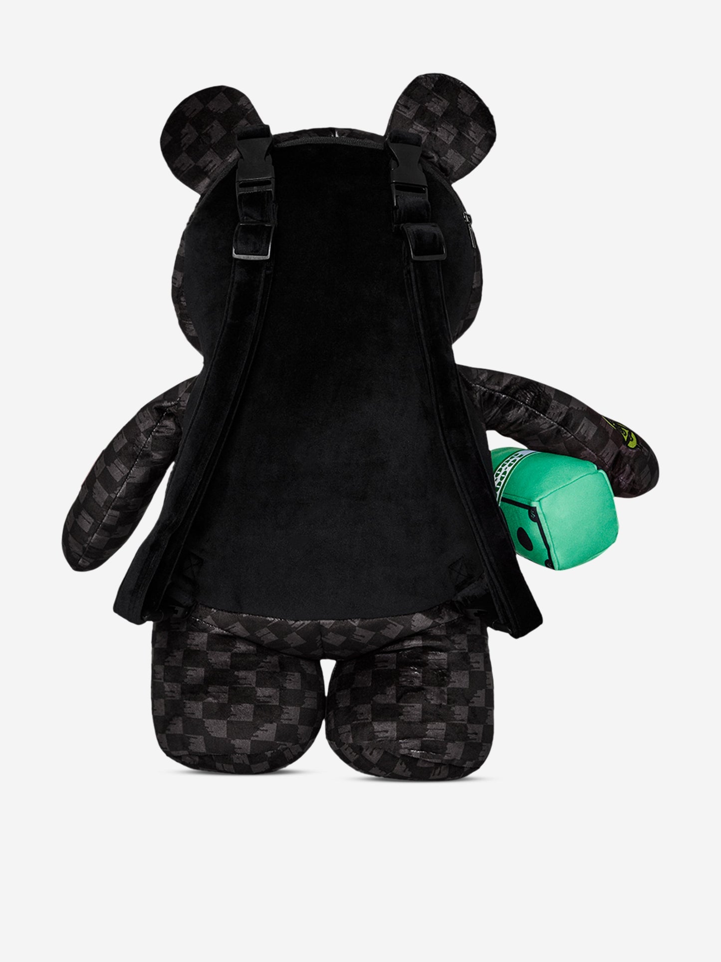 Kids Slime Takeover Teddy Bear Backpack in Black (46cm)