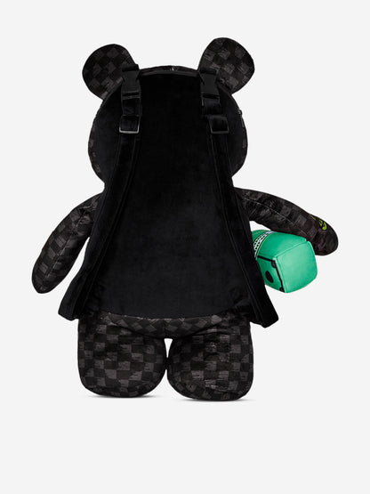Kids Slime Takeover Teddy Bear Backpack in Black (46cm)