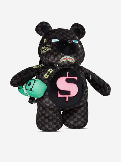 Kids Slime Takeover Teddy Bear Backpack in Black (46cm)