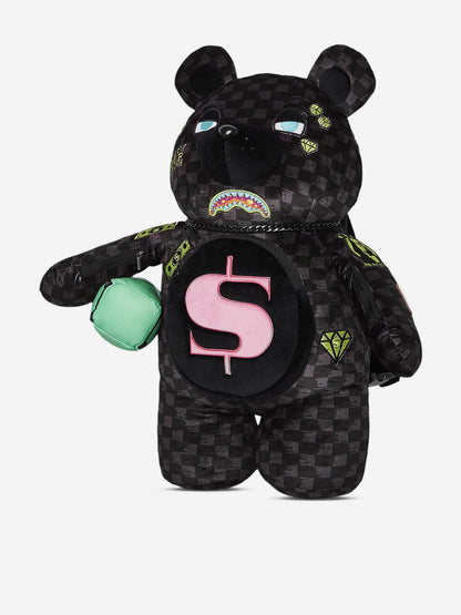 Kids Slime Takeover Teddy Bear Backpack in Black (46cm)