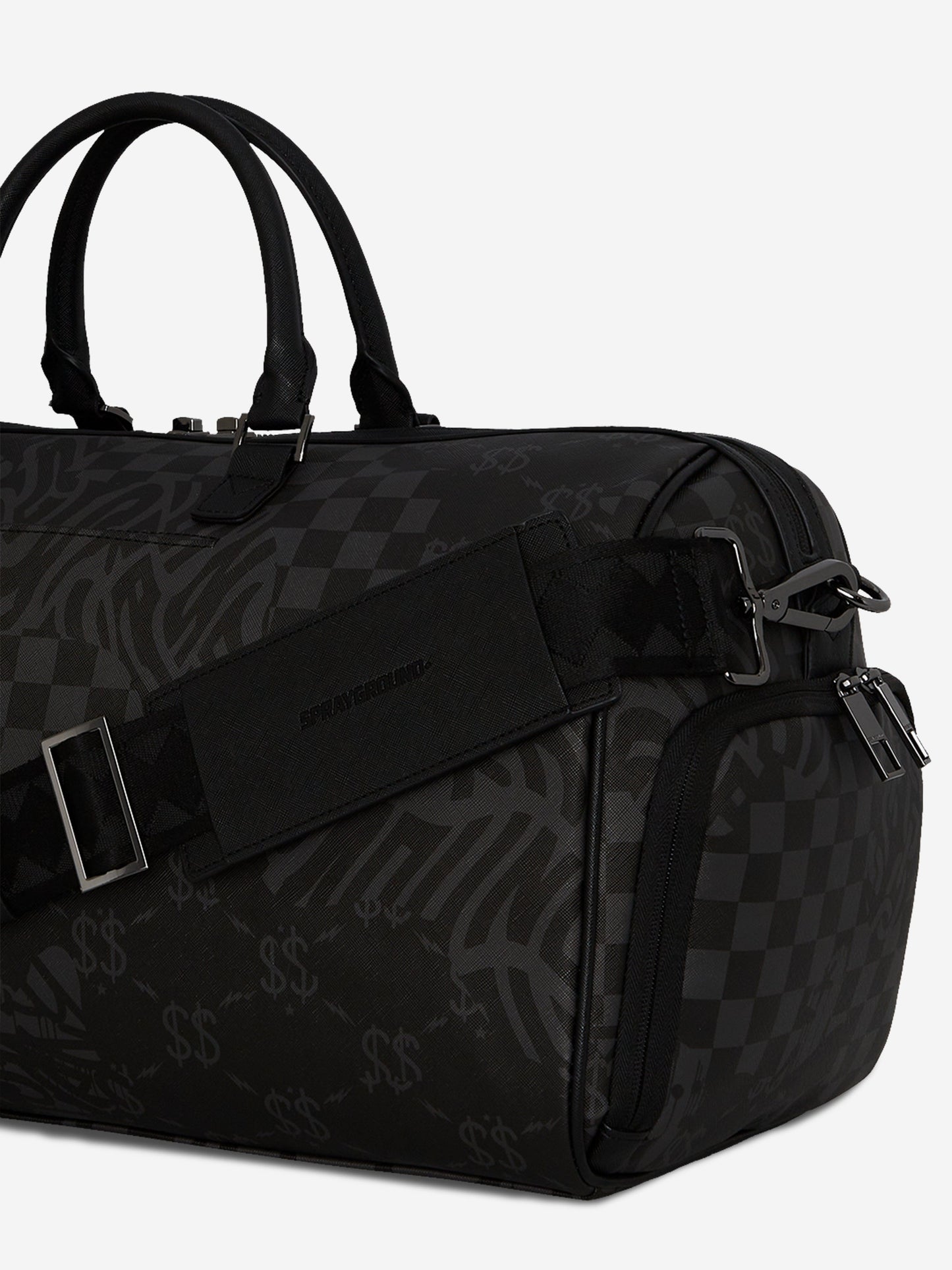 Kids 3AM Check Emperor Duffle Bag in Black (51cm)