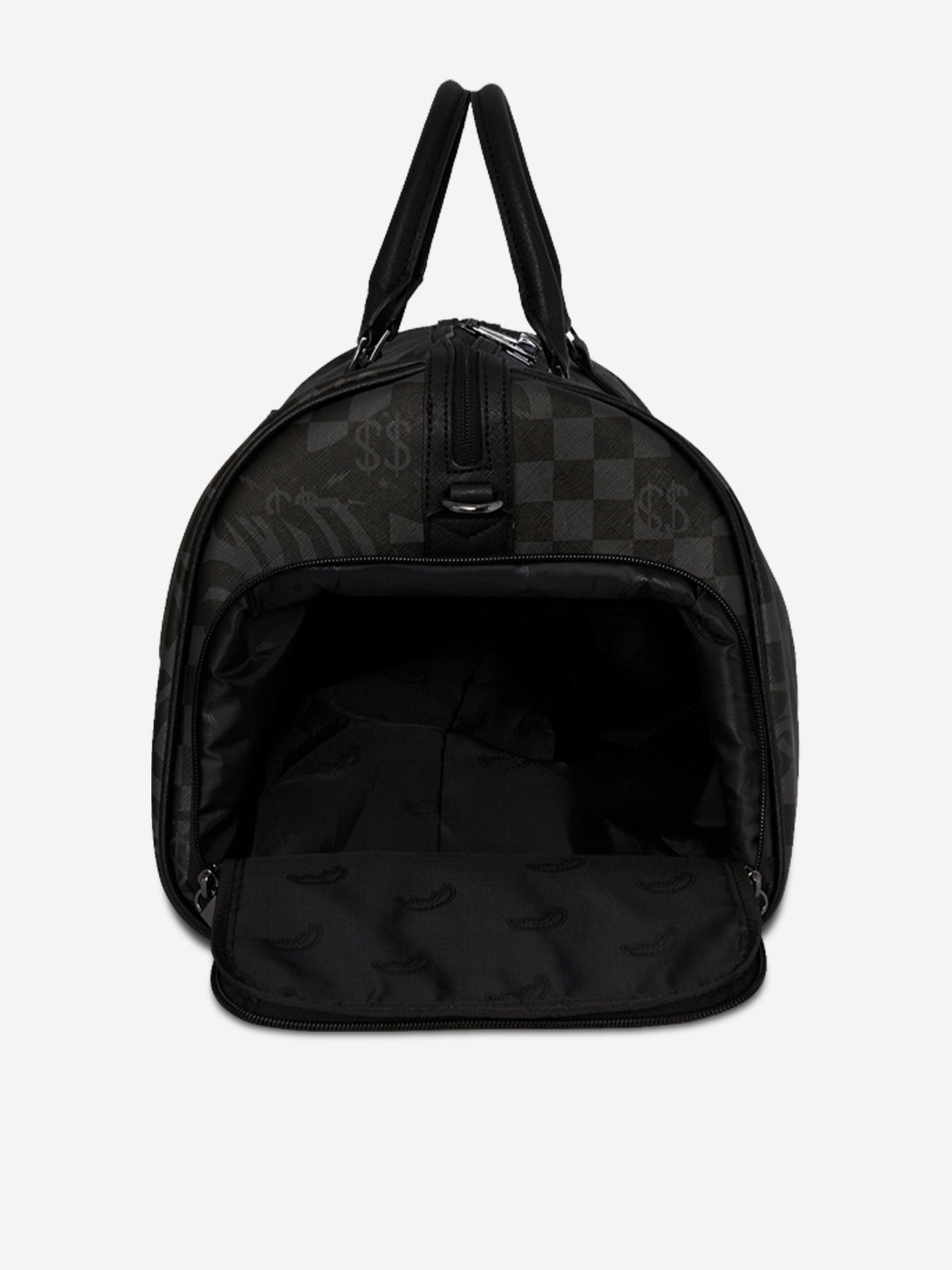 Kids 3AM Check Emperor Duffle Bag in Black (51cm)