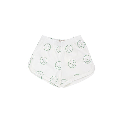 Girls & Boys White Pima Cotton Shorts