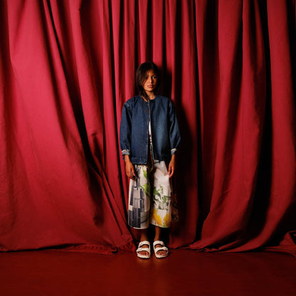 Girls Printed Cotton Trousers
