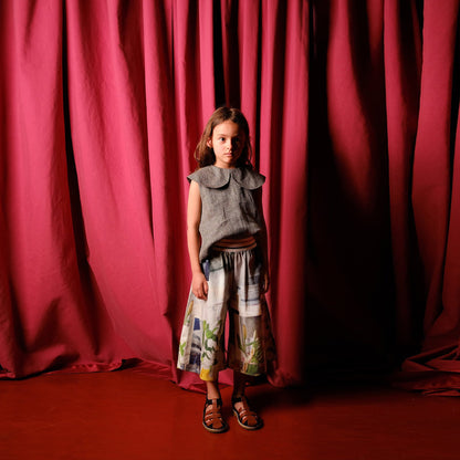 Girls Black Linen Shirt