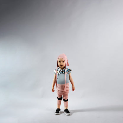 Baby Pale Pink Cotton Leggings