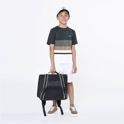 男童白色Logo棒球帽