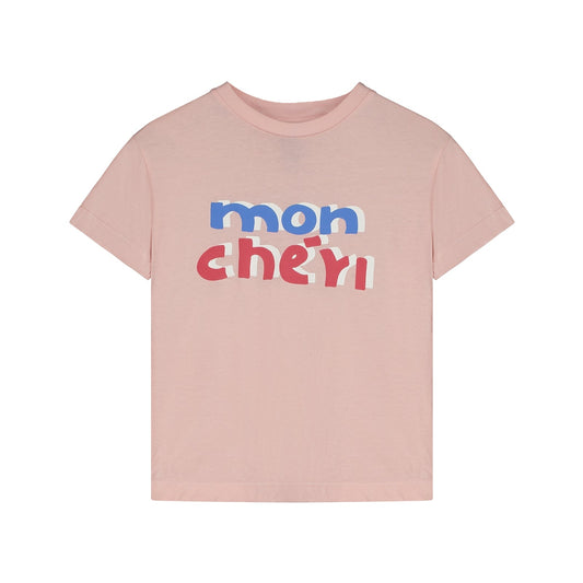 儿童粉色Logo棉T恤