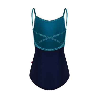 女童孔雀蓝色'DANIELA/N-Dark Blue/N-Ottanio/CV-Juniper'芭蕾舞连体衣