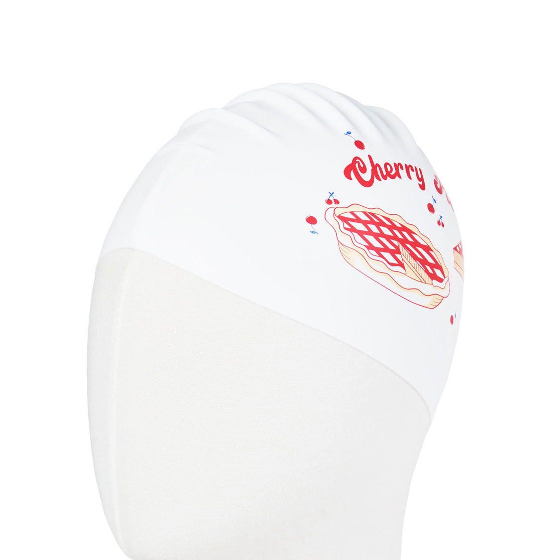 成人款白色硅胶泳帽