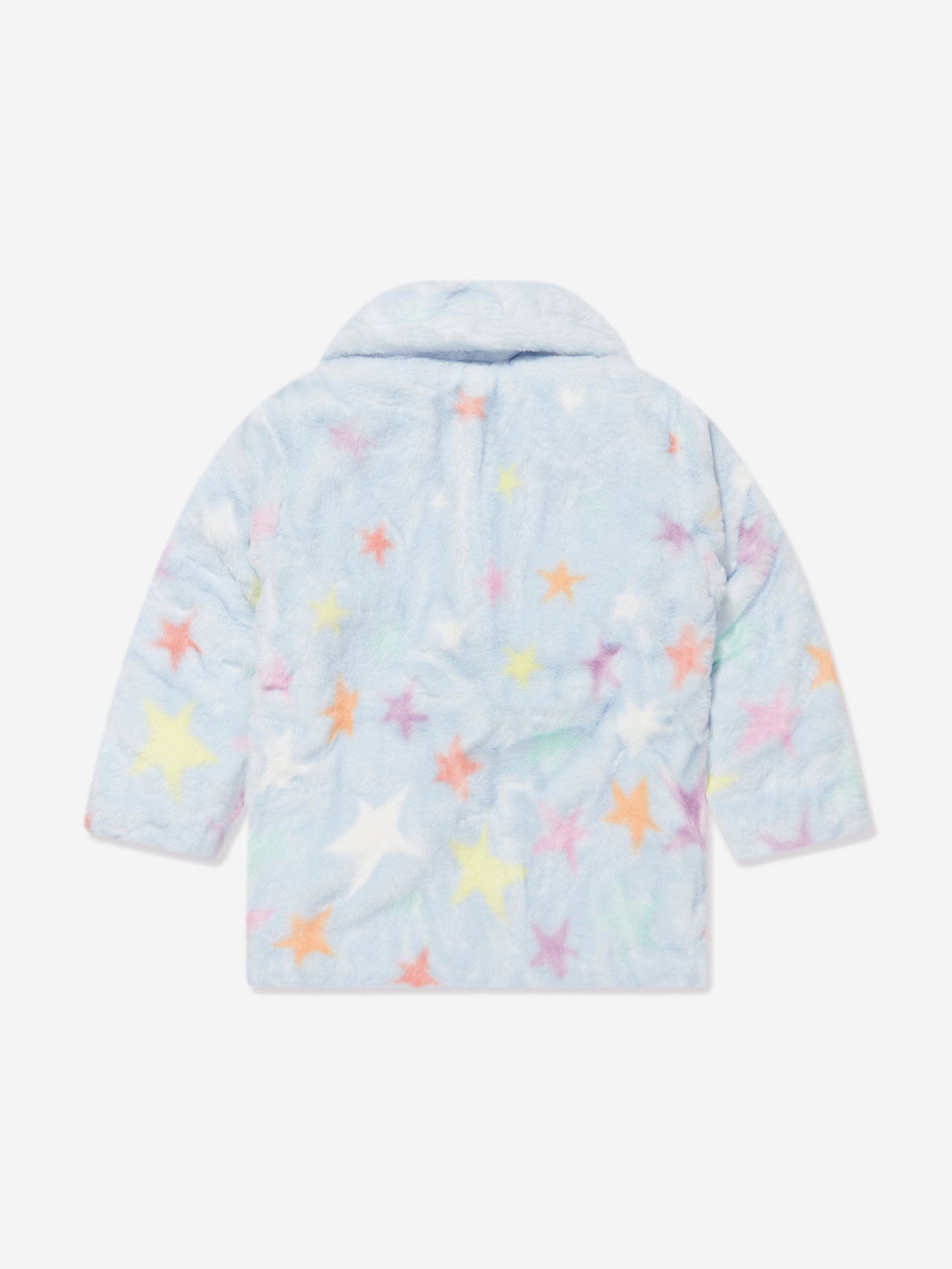 Stella McCartney 女童蓝色人造皮草大衣