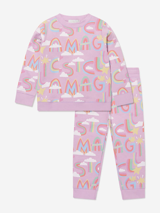 Stella McCartney 女童粉色徽标运动服