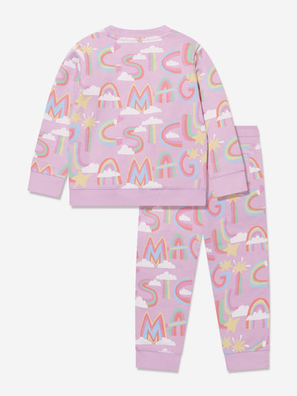 Stella McCartney 女童粉色徽标运动服