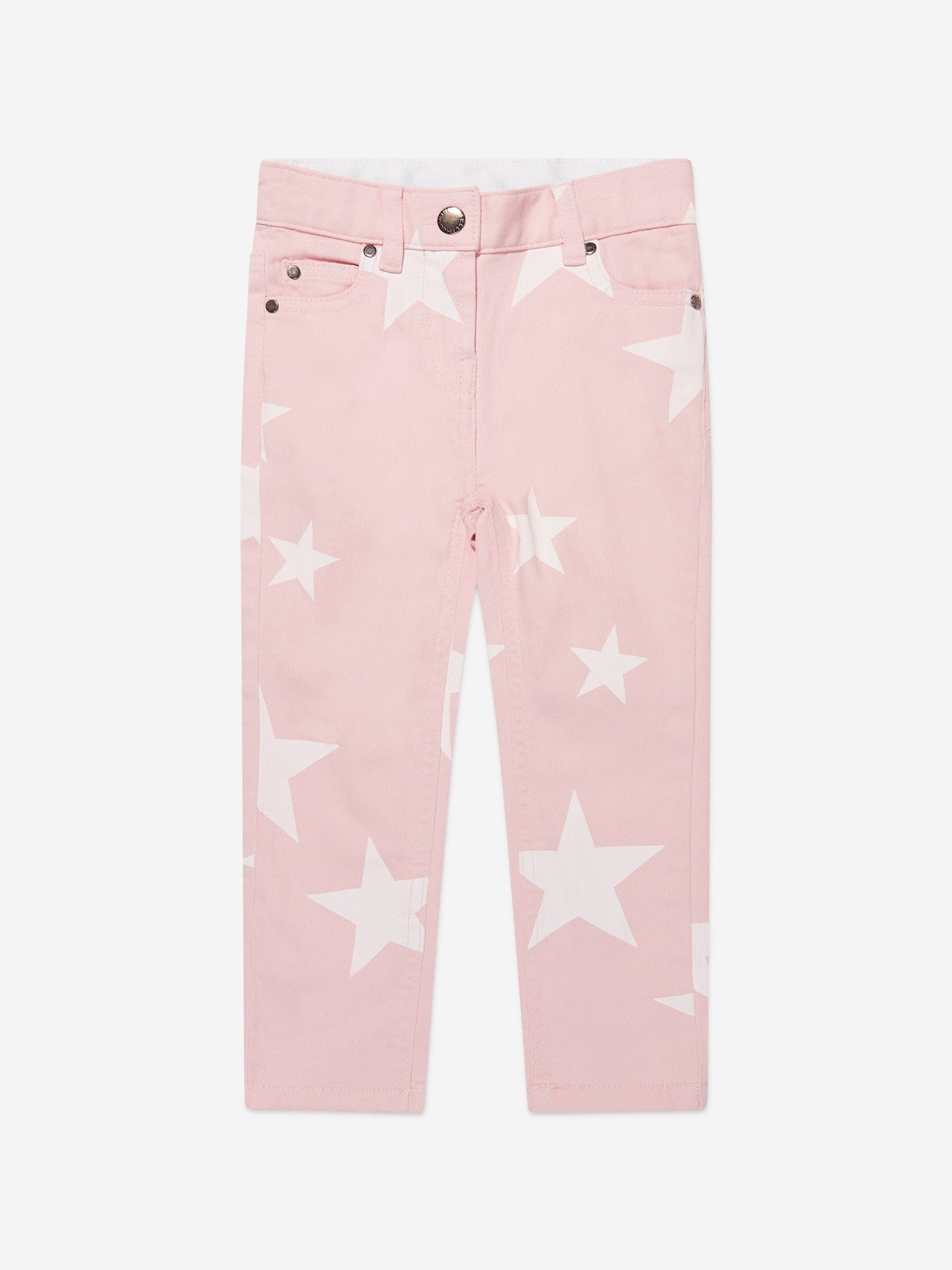 Stella McCartney 女童粉色星星牛仔裤