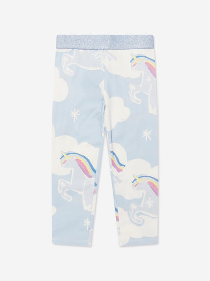 Stella McCartney 女童蓝色独角兽紧身裤