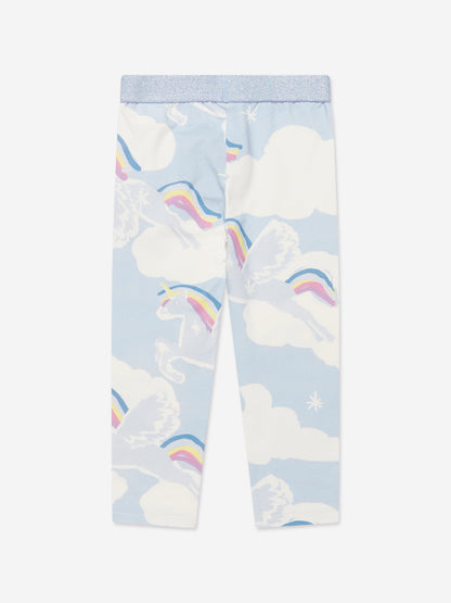 Stella McCartney 女童蓝色独角兽紧身裤