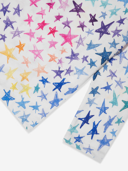 Stella McCartney 女童长袖星星 T 恤（象牙色）