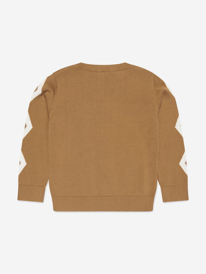 Stella McCartney 男童棕色针织套衫