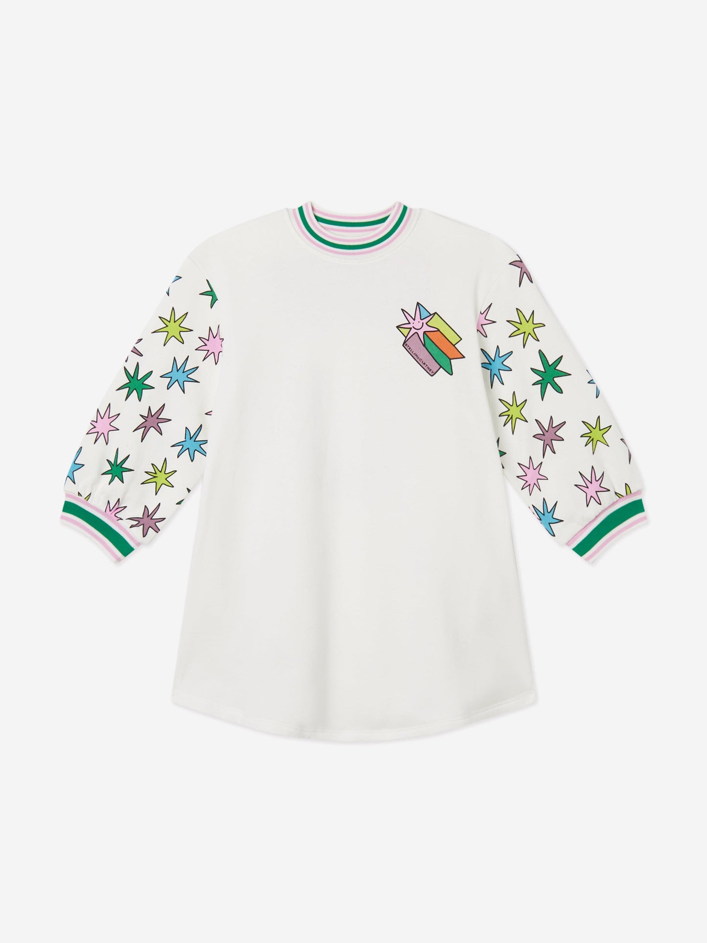 Stella McCartney 女童白色星星毛衣裙