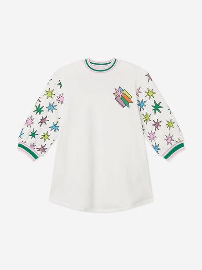 Stella McCartney 女童白色星星毛衣裙